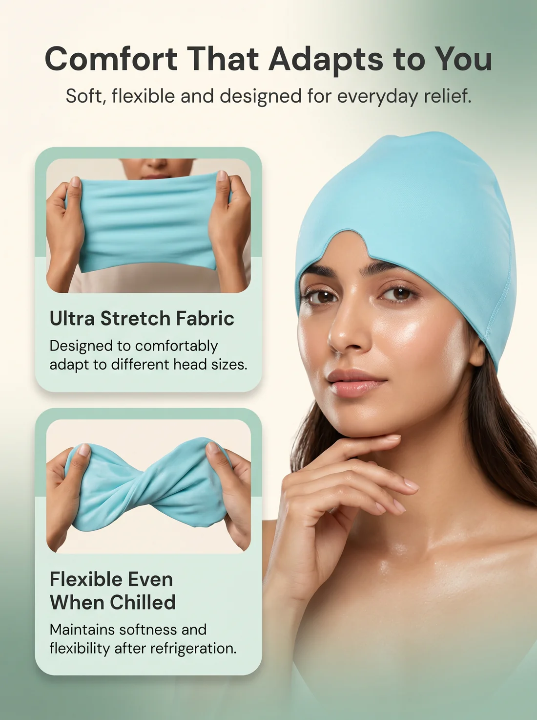 Shoppiie Headache Relief Cap | Cold & Hot Therapy Cap