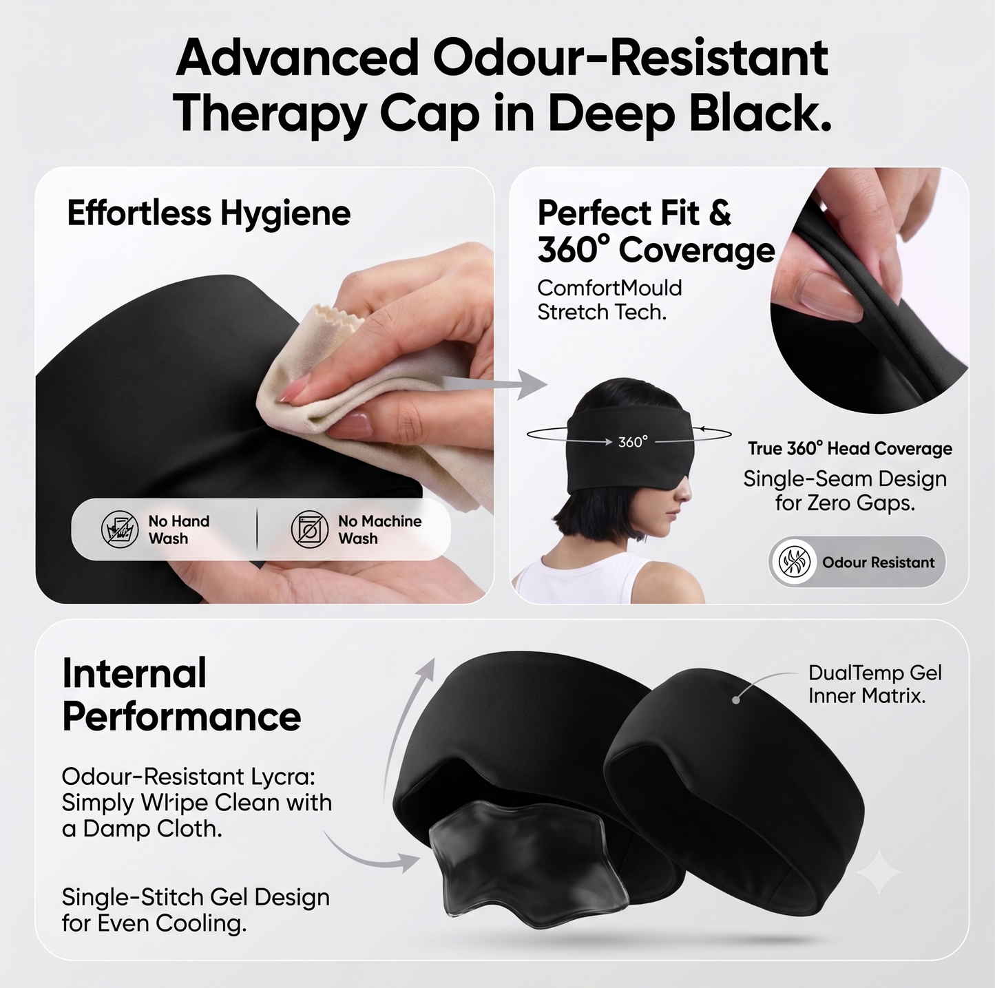 Shoppiie Headache Relief Cap | Cold & Hot Therapy Cap