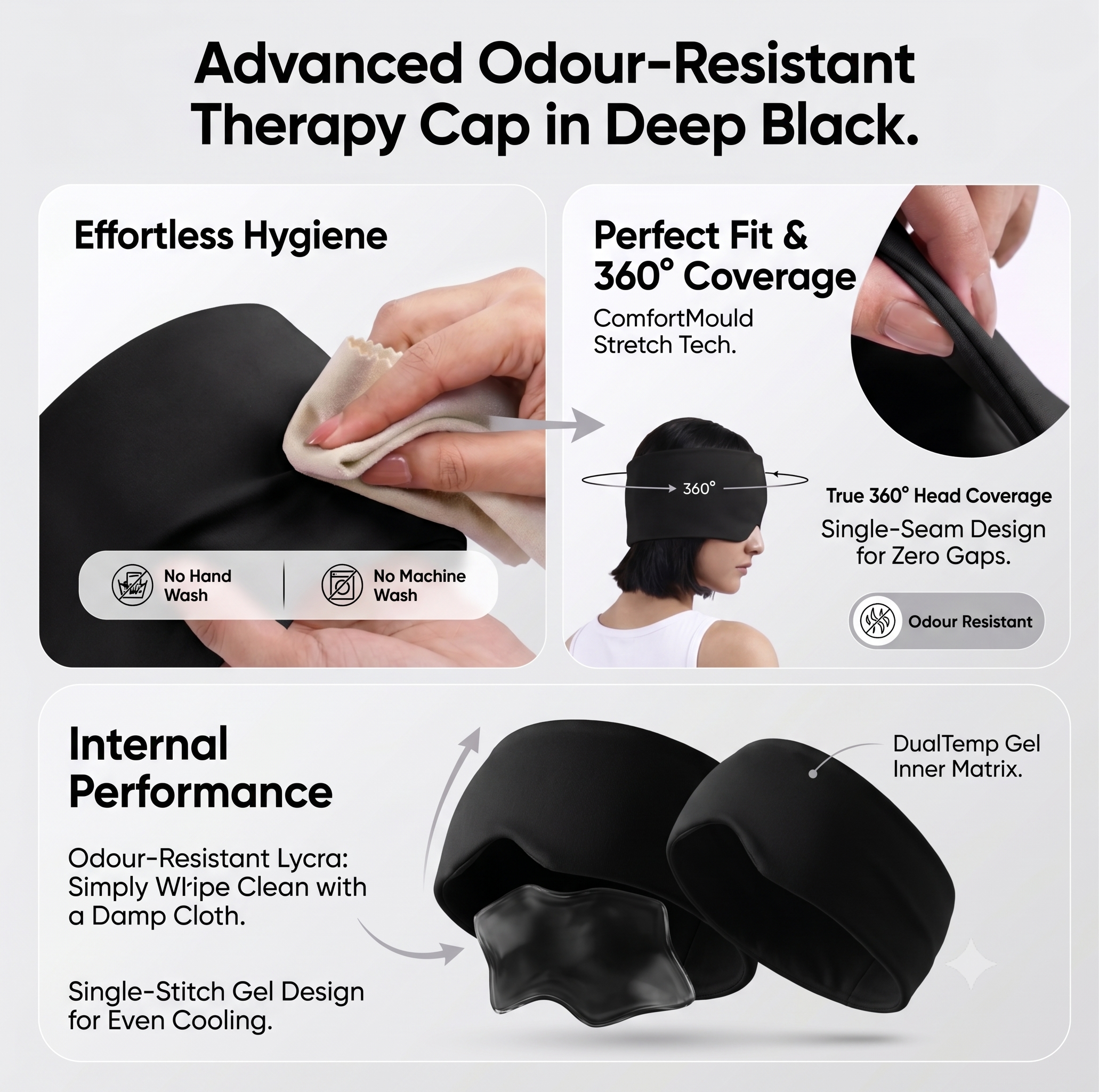 Shoppiie Headache Relief Cap | Cold & Hot Therapy Cap